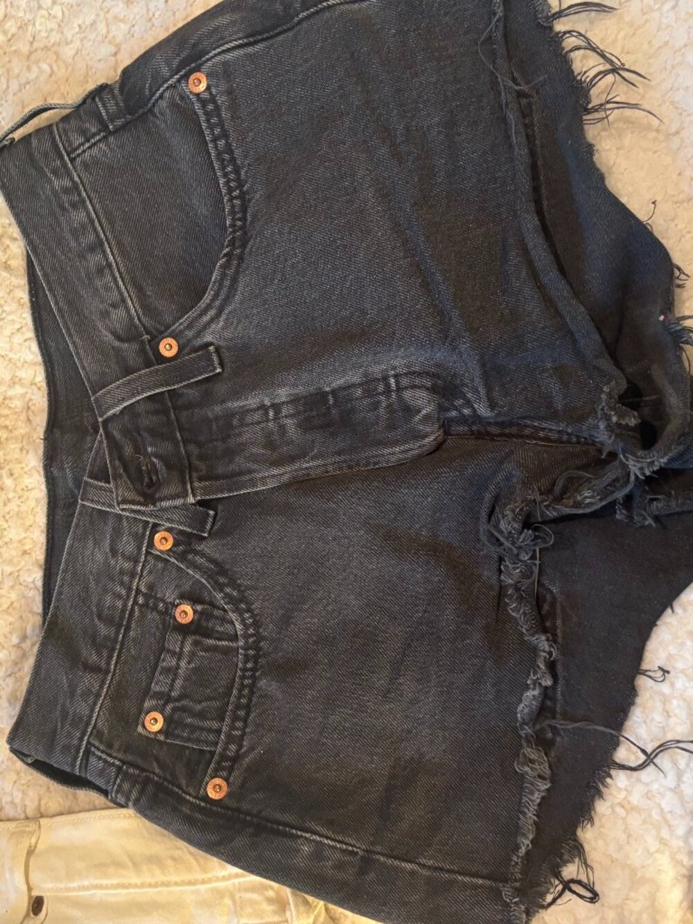 Levi's Black Jean Shorts